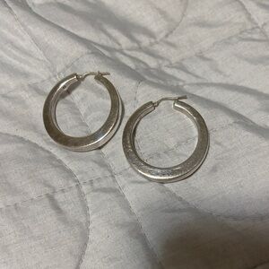 Chic Silver Hoop Earrings